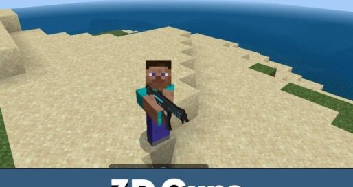 Download 3D Gun Mod for Minecraft PE MCPE 1.1.0 - 1.26.33