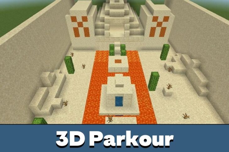 Download 3D Parkour Map for Minecraft PE MCPE 1.19.0 - 1.26.33